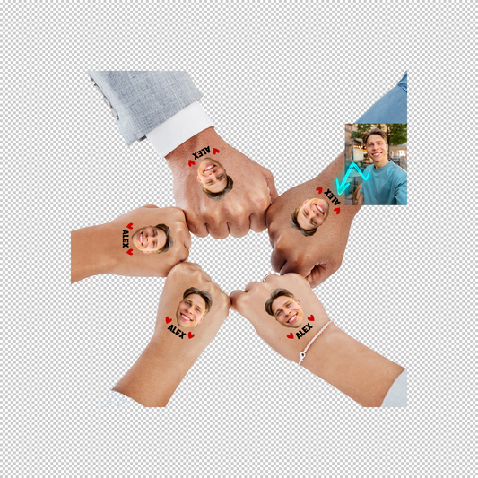 Tatouage Temporaire Personnalisé - Cadeaux de Fête Anniversaires et Jeux EVJF ou Mariage