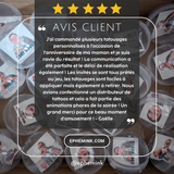 Tatouage Temporaire Personnalisé - Cadeaux de Fête Anniversaires et Jeux EVJF ou Mariage