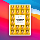 Custom Temporary Tattoos from Photo (Pack of 35 or 24)