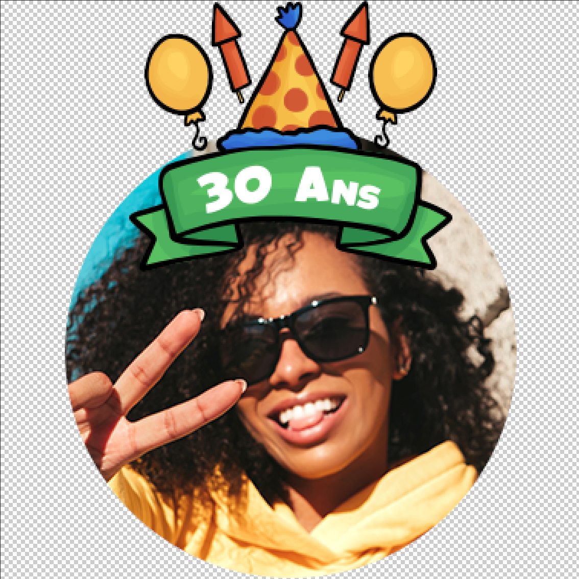 Personalized Birthday Themed Temporary Tattoos (Pack of 24)