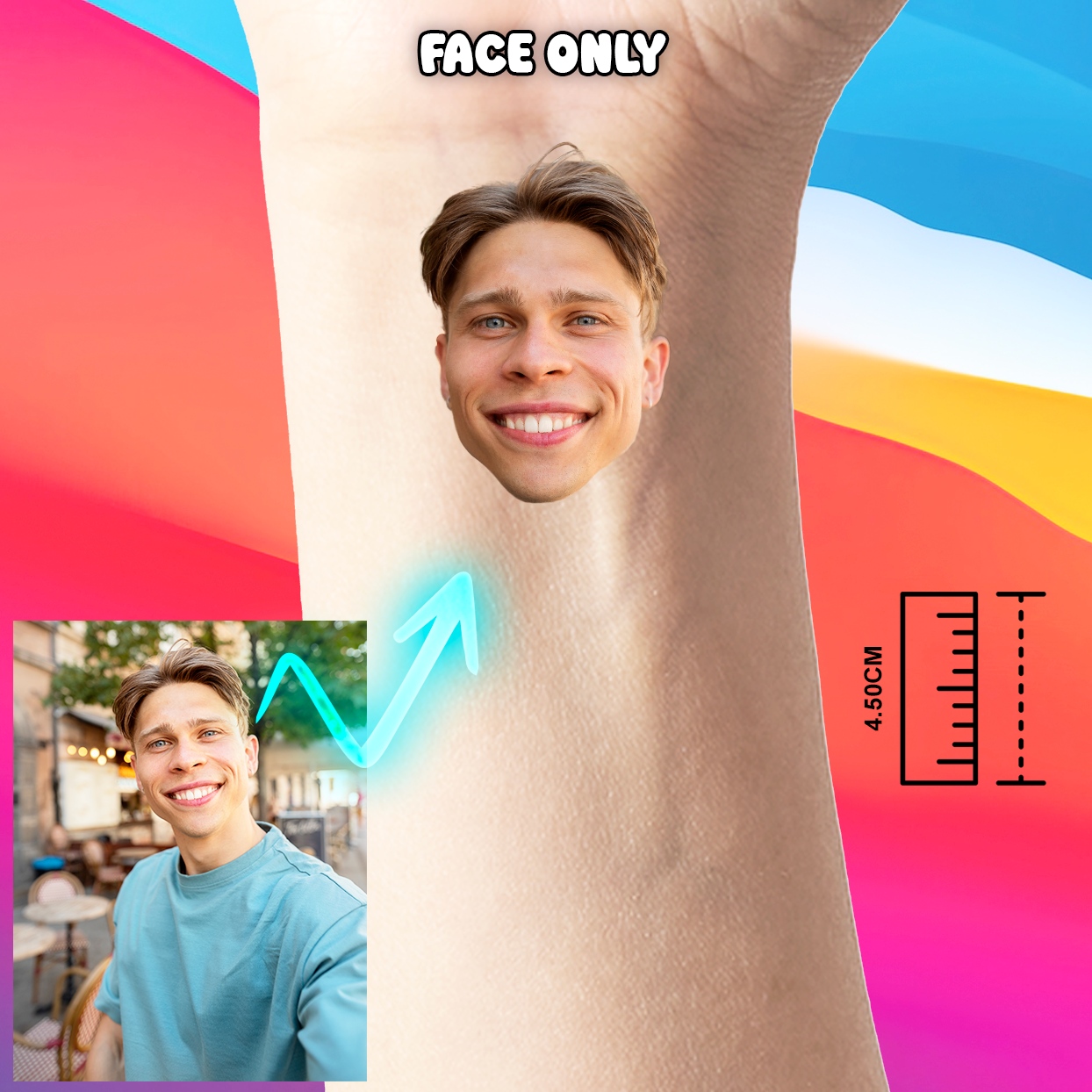 Tatouage Temporaire Personnalisé - Cadeaux de Fête Anniversaires et Jeux EVJF ou Mariage