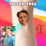 Custom Temporary Tattoos - Face from Your Photo (Pack of 24)