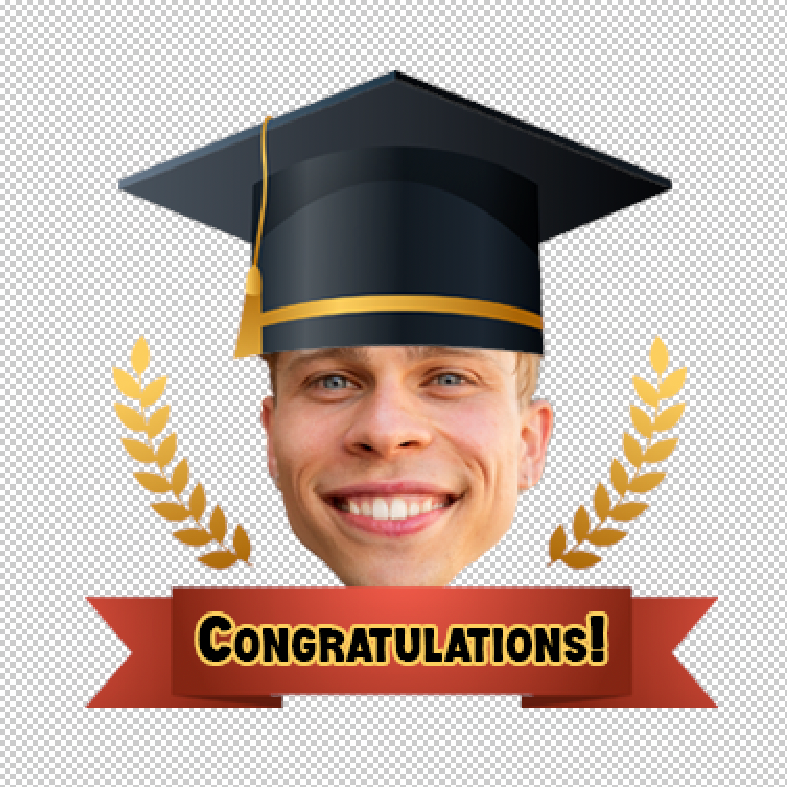 Set of 24 Birthday and Age Temporary Tattoos from a Photo