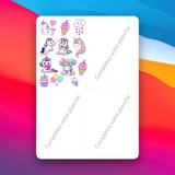 Tatouages Éphémères Licorne - Tattoos temporaires [A6]