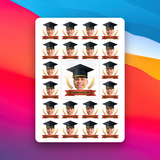 Set of 24 Birthday and Age Temporary Tattoos from a Photo